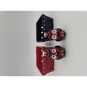 Patriotic Owl Salt and Pepper Shakers w/Baskets